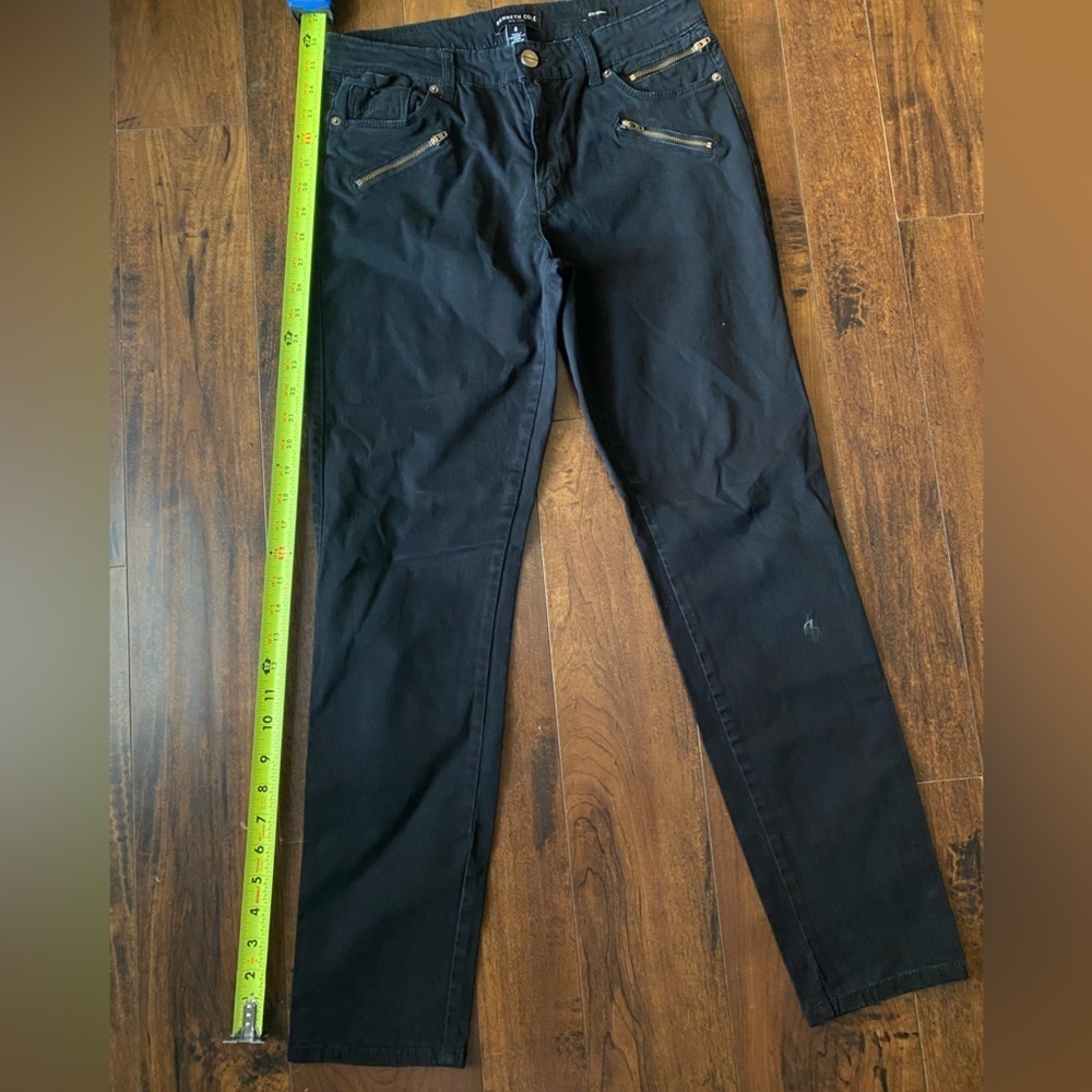 Kenneth Cole Stretchy Jess Skinny Black Denim Pants - Picture 4 of 6